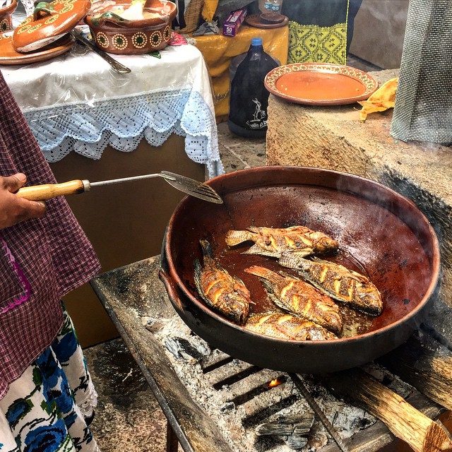 Best part of @meboficial? Traditional Michoacan cooks preparing classic dishes. #morelia #moreliaenboca #mexico #michoacan #food #culinarytradition #foodporn #travel