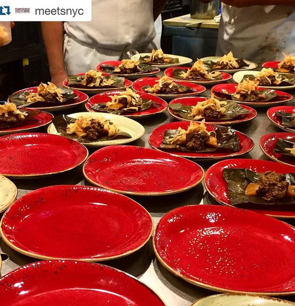 #Repost @meetsnyc with @repostapp.・・・Plating in progress: land crab and coconut salmorejo, pastel de yautia, yuca chips #prmnyc @pedroalcor #chefjj #meetsnyc #chefdinner #food #nyc #caribbean #puertorico #DELICIOUS #plating