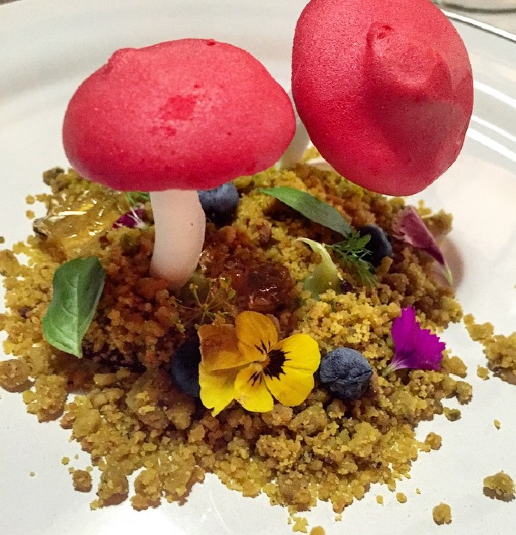 Dessert ala Dr. Seuss from #guadalajara's @lapostreriagdl! El Bosque (honey, fruit, pistachio, lemongrass). #art #eeeeeats #dessert #postre #food #foodporn #mexico #moreliaenboca #morelia #needtogettoguadalajara #yesterday #sweets #foodasart