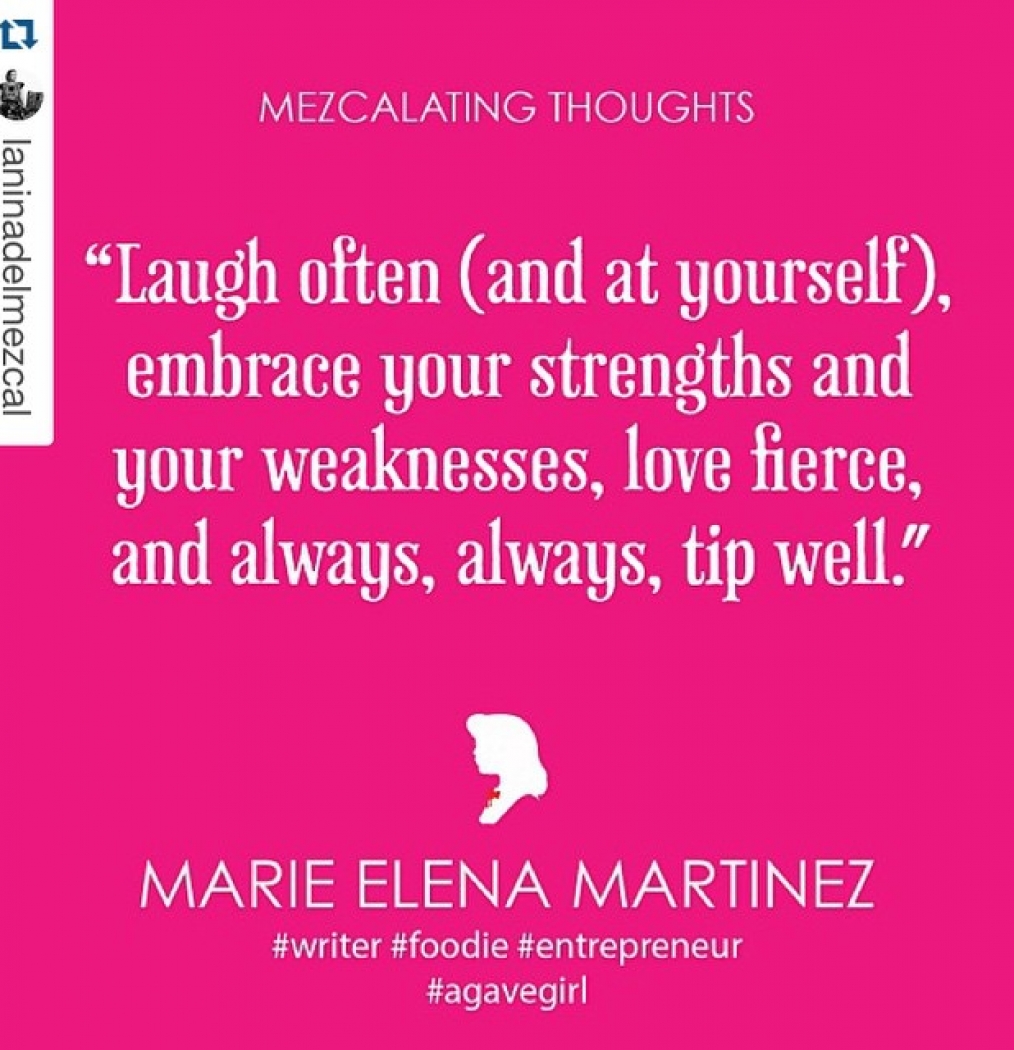 I love my friend @laninadelmezcal for this! You rock girlie girl! In between five course meals, flights, and our multiple attempts to take over the world Marie Elena Martinez (@mariesworld) and I finally coincided in the same city, if only for a couple of hours, and met for dinner at one of my favorite restaurants in DF: Chef Justin Ermini’s Anatol. One decadent gin and tonic and one La Nina del Mezcal guanabana cocktail later, we exchange laughs and news about our travels and plans for the future. She tells me about her newest culinary venture: Puerto Rico Meets NYC, and I tell her about my plans for our newly released #Bacanora… (Link in profile) #agavegirl #foodies #entrepreneur #writer #inspiration