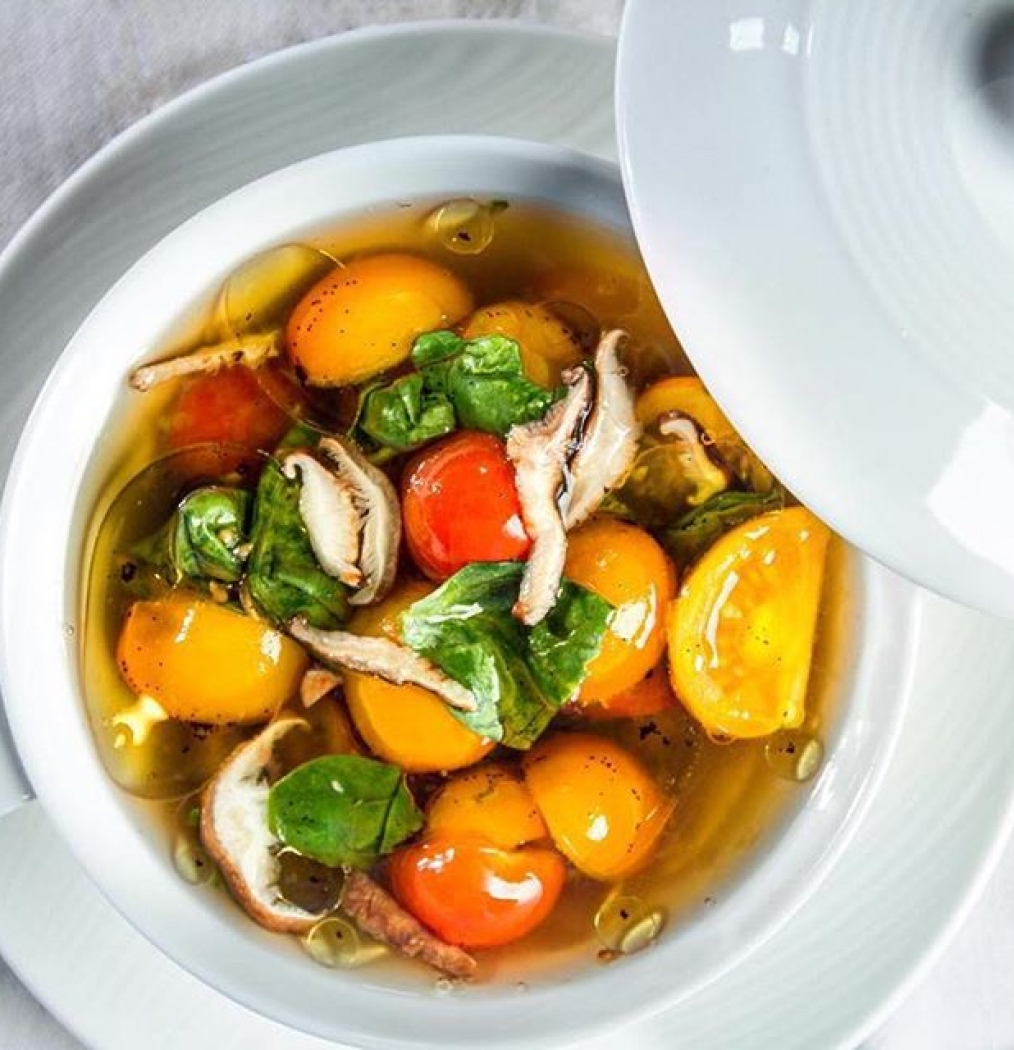 Did you know TWO of our @meetsnyc dinners are SOLD OUT?!? Time to buy your tickets for our events from 10/1-10/4 at www.meetsnyc.com! Repost : @meetsnyc.Warm Heirloom Tomato Broth by Chef Juan Jose Cuevas of the @Condadovanderbilt. Remember Chef @juanjose.cuevas will be throwing down with @Didierelena at the @chefsclubny October 2nd. And also solo at the @beardfoundation  on October 3rd!#PRMNYC #puertorico #heirloomtomato #sanjuan #food #drink #rum #chefs #restaurants #events #nyc #prmnyc #prmeetsnyc #mofongo #fongolicious #caribbean #island #boriqua #nuyorican #latin #latino #latam #rican #wine #dinner #meetsnyc #travel #culinary