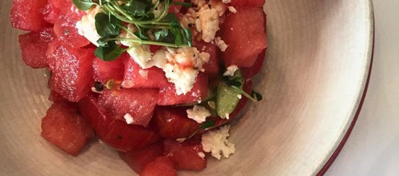 Summer, please don't end. #watermelontomatofeta #thefourth #workinglunch #nyc #food #instagood #howisummer