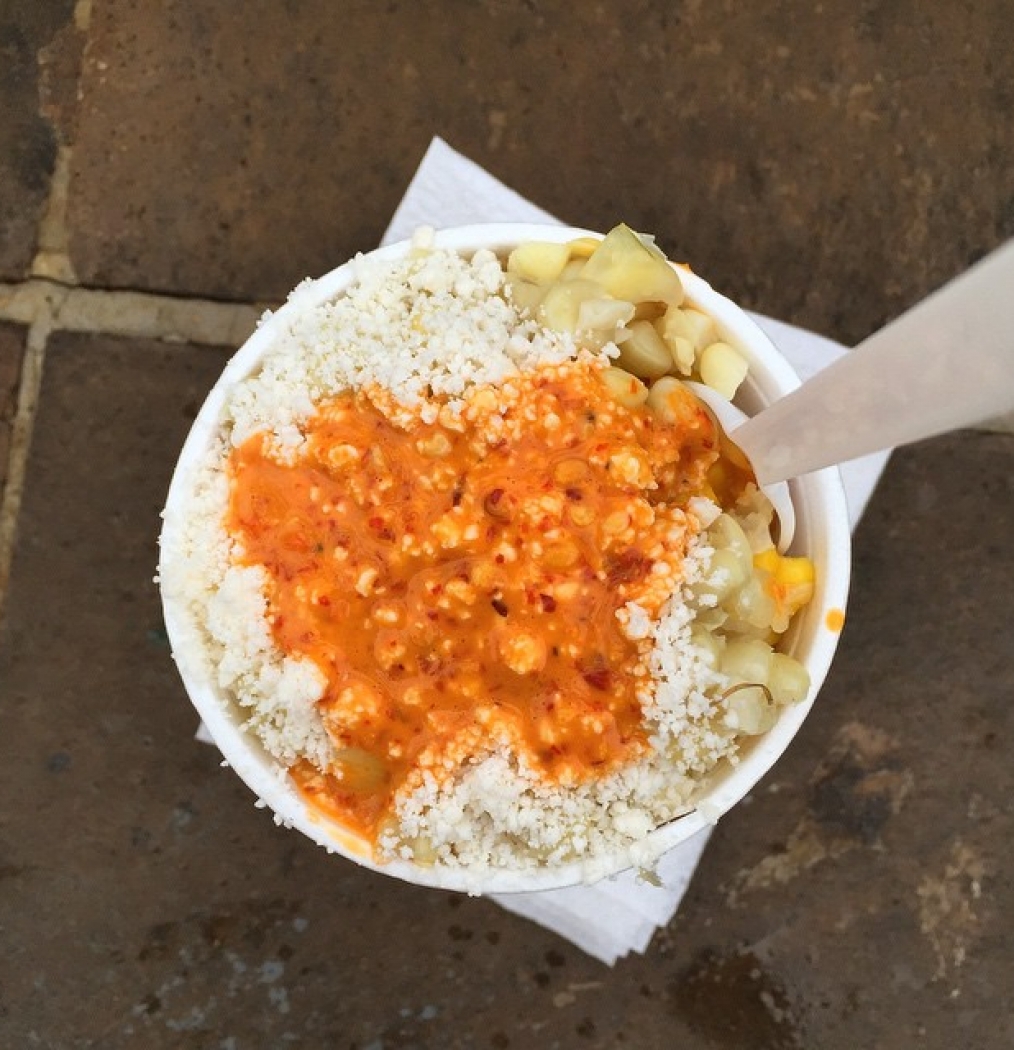 Sometimes only street food will do. #esquites #antojitos #snacks #mexico #mexican #corn #extrahotsauce #food #foodporn #eeeeeats #travel #wander #morelia #michoacan