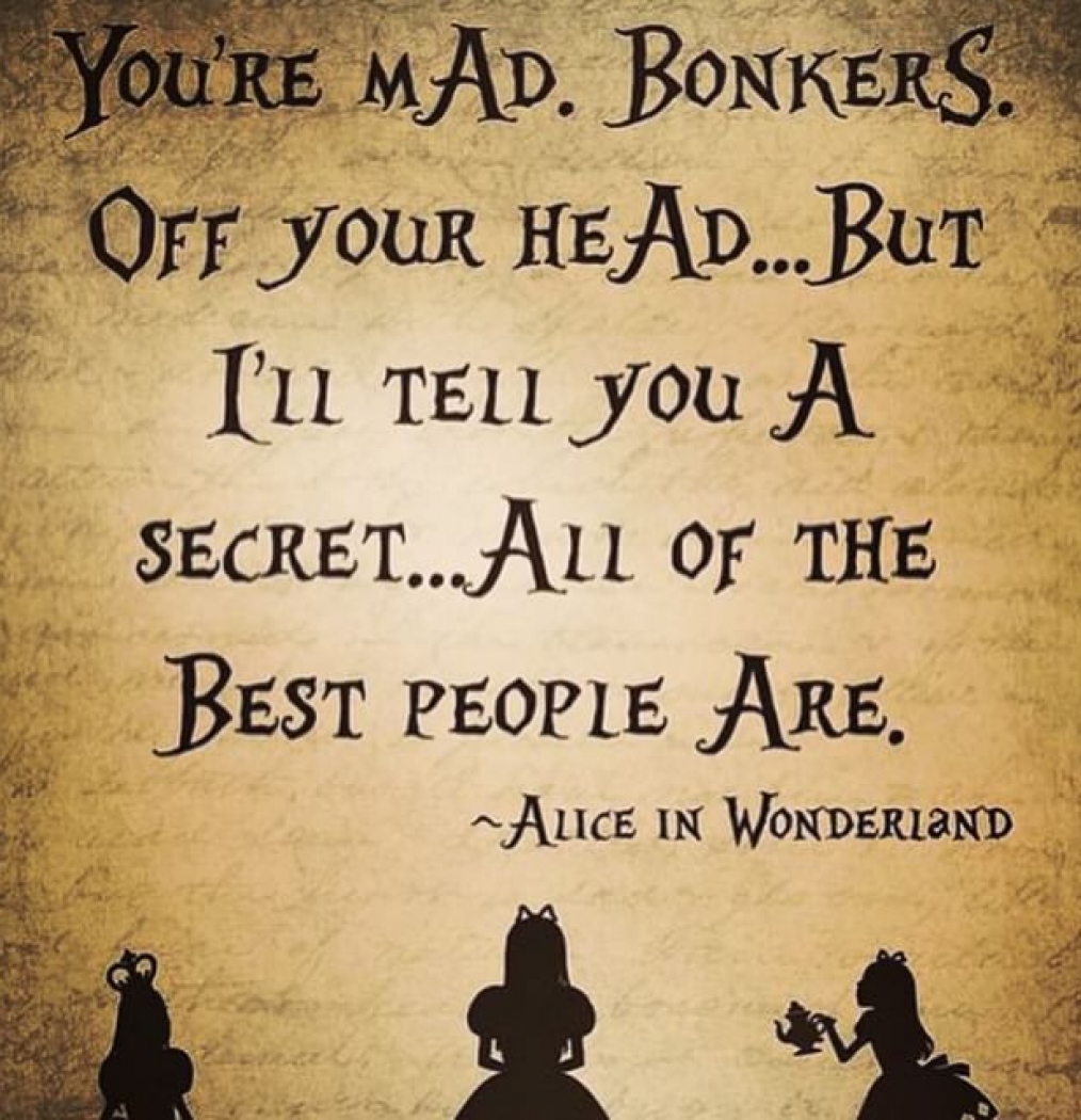 Check. #mad #bonkers #alice #wonderland