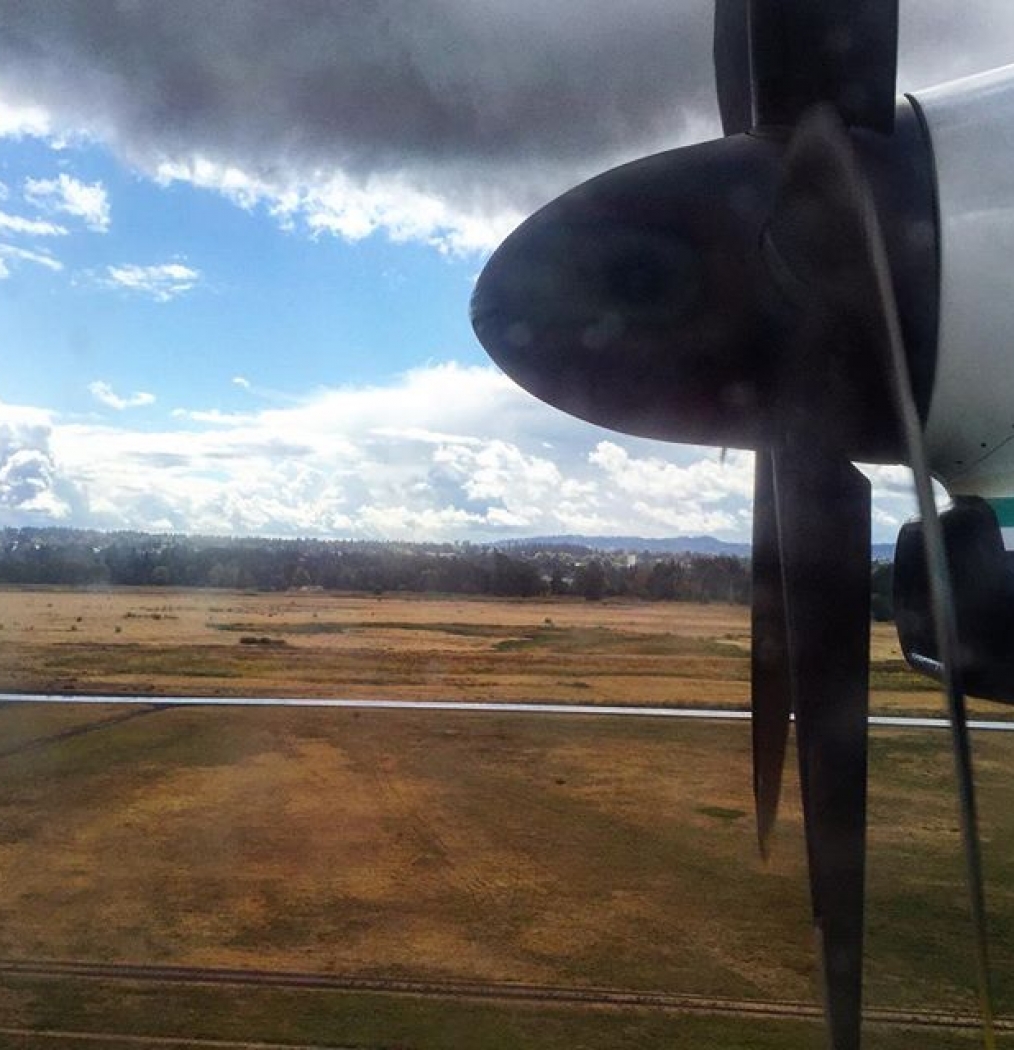 Hello, #Portland. #rainraingoaway #feastpdx #food #airplane #ontheroadagain