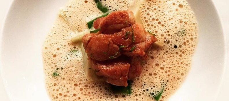 Sweetbreads, Lobster Broth, Snap Peas, Artichoke. #perfect #nyc #restaurants #bowery #birthdaygirl #friendsforever #food #instafood #newfavespot