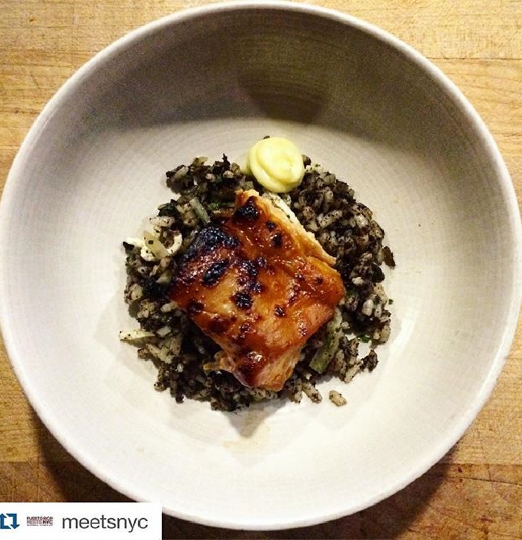 #Repost @meetsnyc with @repostapp.・・・Bacalao Melao with Morcilla Dirty Pork Rice, Lime Aioli by @chefmariopagan for #PRMNYC #delicious #nyc #puertorico #chef #finedining @botequim_nyc #prmnyc #chefdinner #nuyorican #chefs