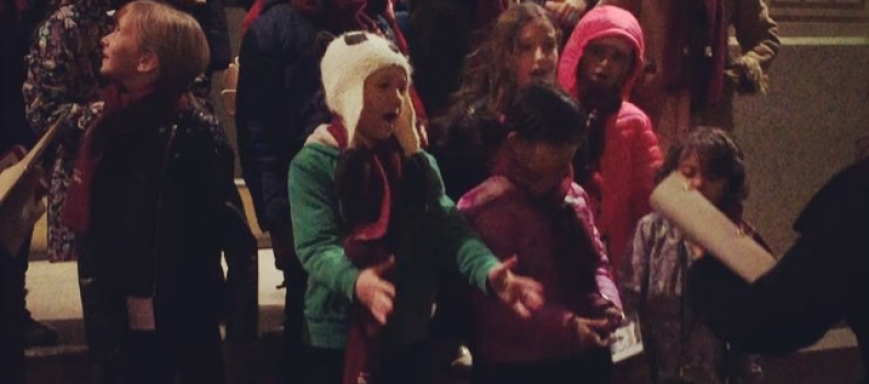 Tonight. Love. #happyholidays #brooklyn #bam #xmas #sing #kids #sleighbells #thehardnut #attheballet #streetscenes