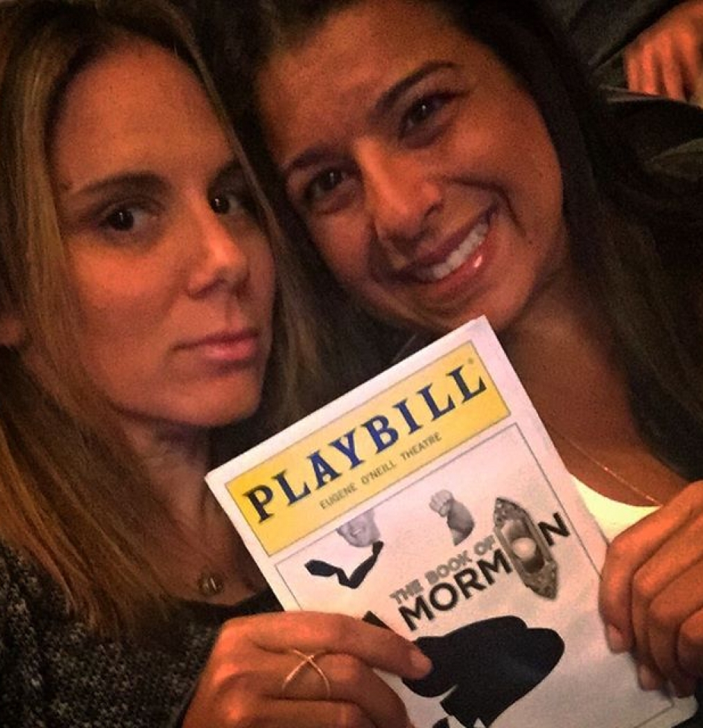 How have we NOT seen this until now?!? #bookofmormon #manup #bff #girlsnight #nyc #broadway #musicals #lovingit #saltlakecity #lifelongfriendclub #davret #sketerete #yesimtotallyonatheaterkick