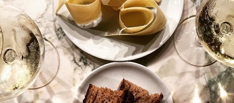 All-time favorite #nyc cheese course: the aged Comte ribbons at @rebellenyc #alaparis #nyc #restaurants #bowery #downtown #cheese #classic #perfection #eeeeeats #instafood #simplicityonaplate #parisinnyc