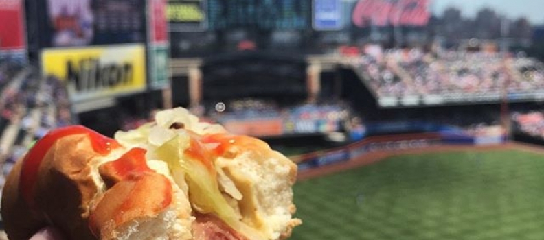 Obv… (Playing hooky with the littles.) #lgm #citifield #austinsienna #auntnah #baseball #mets #hotdog #ballparkfranks #nathans #howisummer