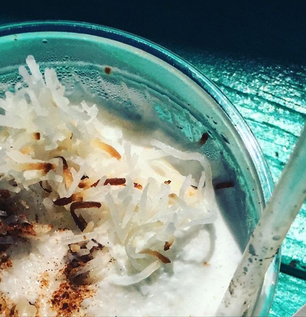 It's a coconut smoothie kind of afternoon. #beachtreats #rockaways #brooklyn #nyc #coconut #eeeeeats #foodgasm #coldandfrosty