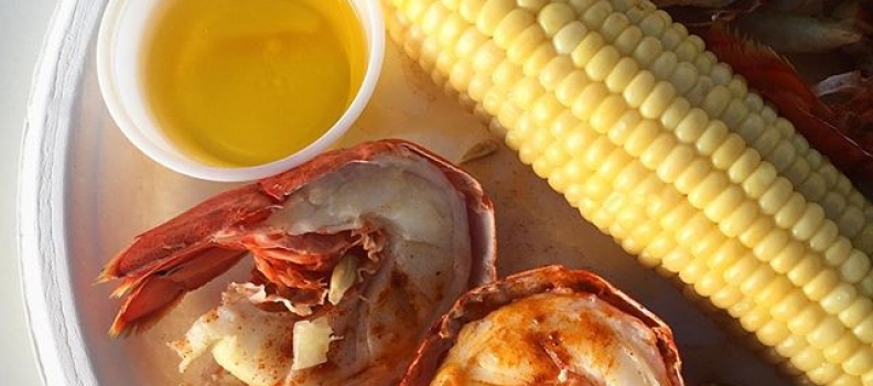 Lotsa lobsta tails. #lobster #summer #corn #waterfront #eattheworld #food #instagood #summatime #shellfish #fishy