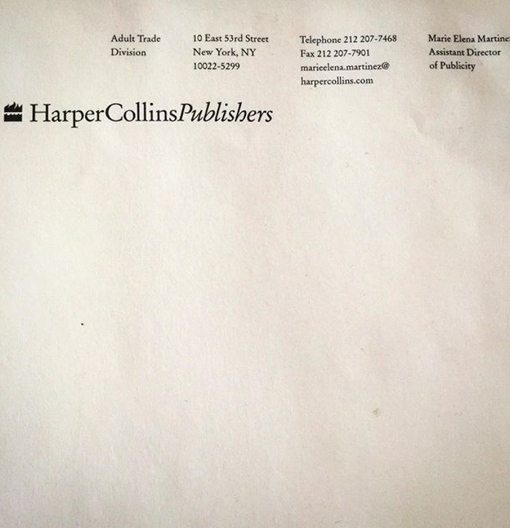 It's raining; I'm emptying the last boxes. Circa 2004 stack of these pads! #faxme #flashback #publishing #officelife #whosthatgirl #letterhead #onceuponatime #books #harpercollins #memories #prgirl #pattikellydays #clearlyimahoarder