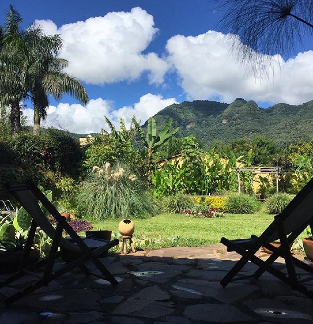 Current view (from the living room of my next couple of days!) Chez Johnston-Gilman, Malinalco, Mexico. #sigh…