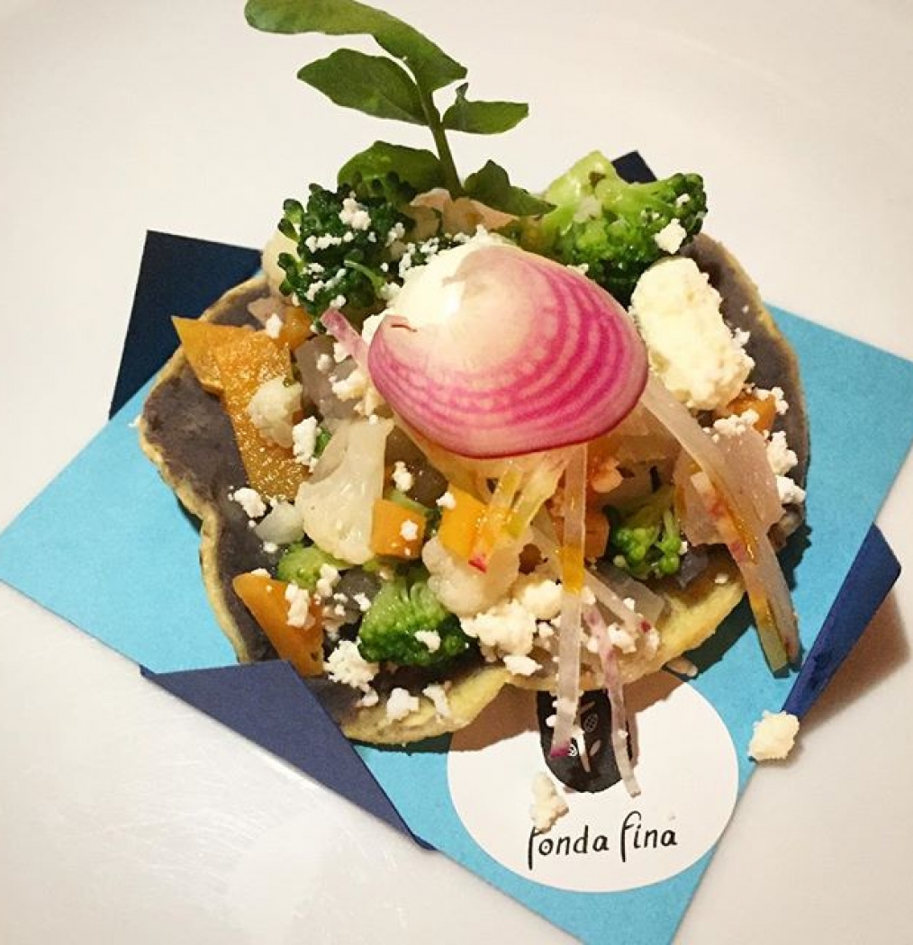 The Latin America's @theworlds50best food orgy begins. Tostadas from @juanca3rera of @fondafinamx. #mexico #mexicocity #latam50best #instafood #eattheworld #newworlder #mexicanfood #restaurants #traveldeeper