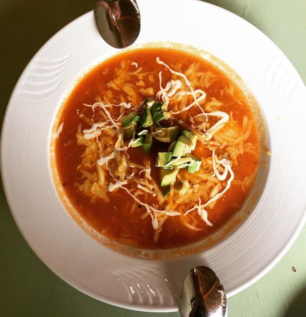 Fave. #tortillasoup #todossantos #mexico #food #eeeeeats #bajasur #roadside #traditional